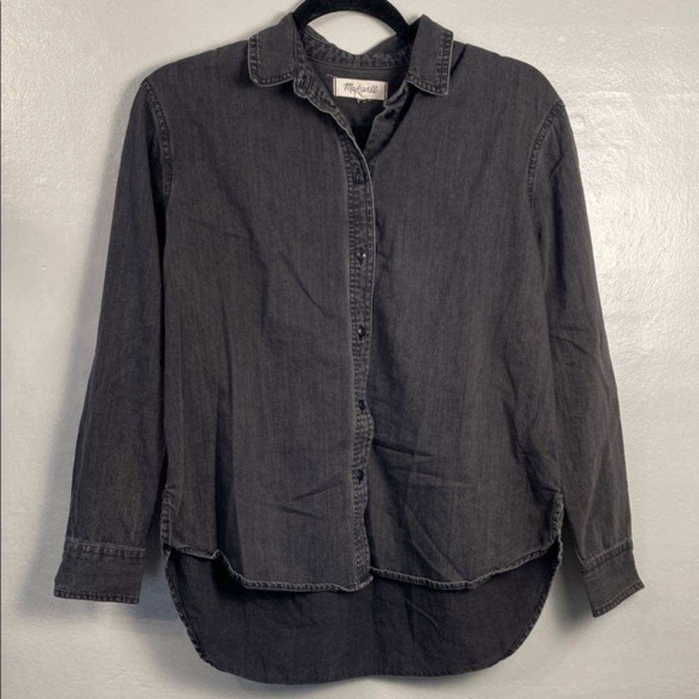 Madewell Washed Black Button-Down Shirt